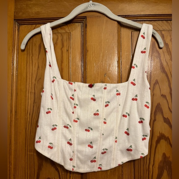 Edikted cherry pointelle corset - Picture 4 of 7